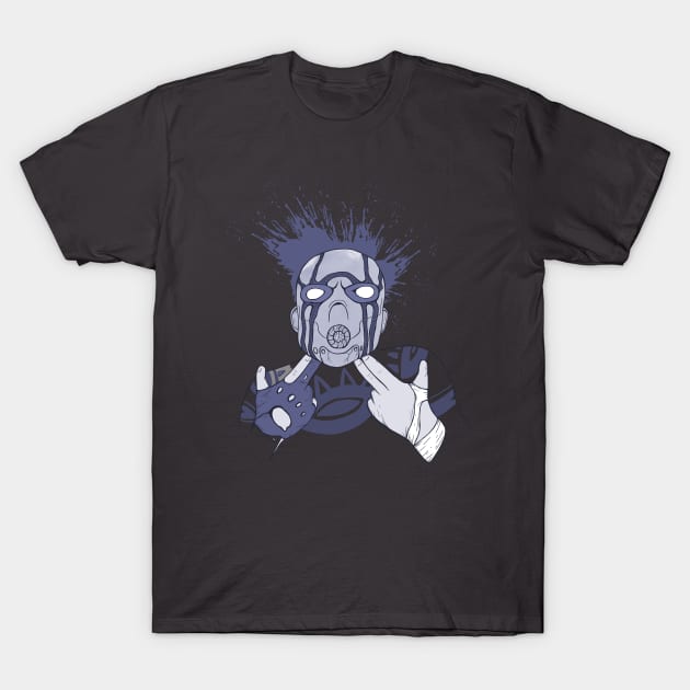 Blue Borderlands Psycho shooting T-Shirt by Jess Adams